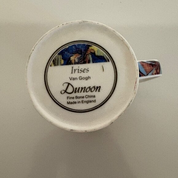 Van Gogh Irises Fine Bone China Mug Dunoon Made in England - Picture 2 of 5
